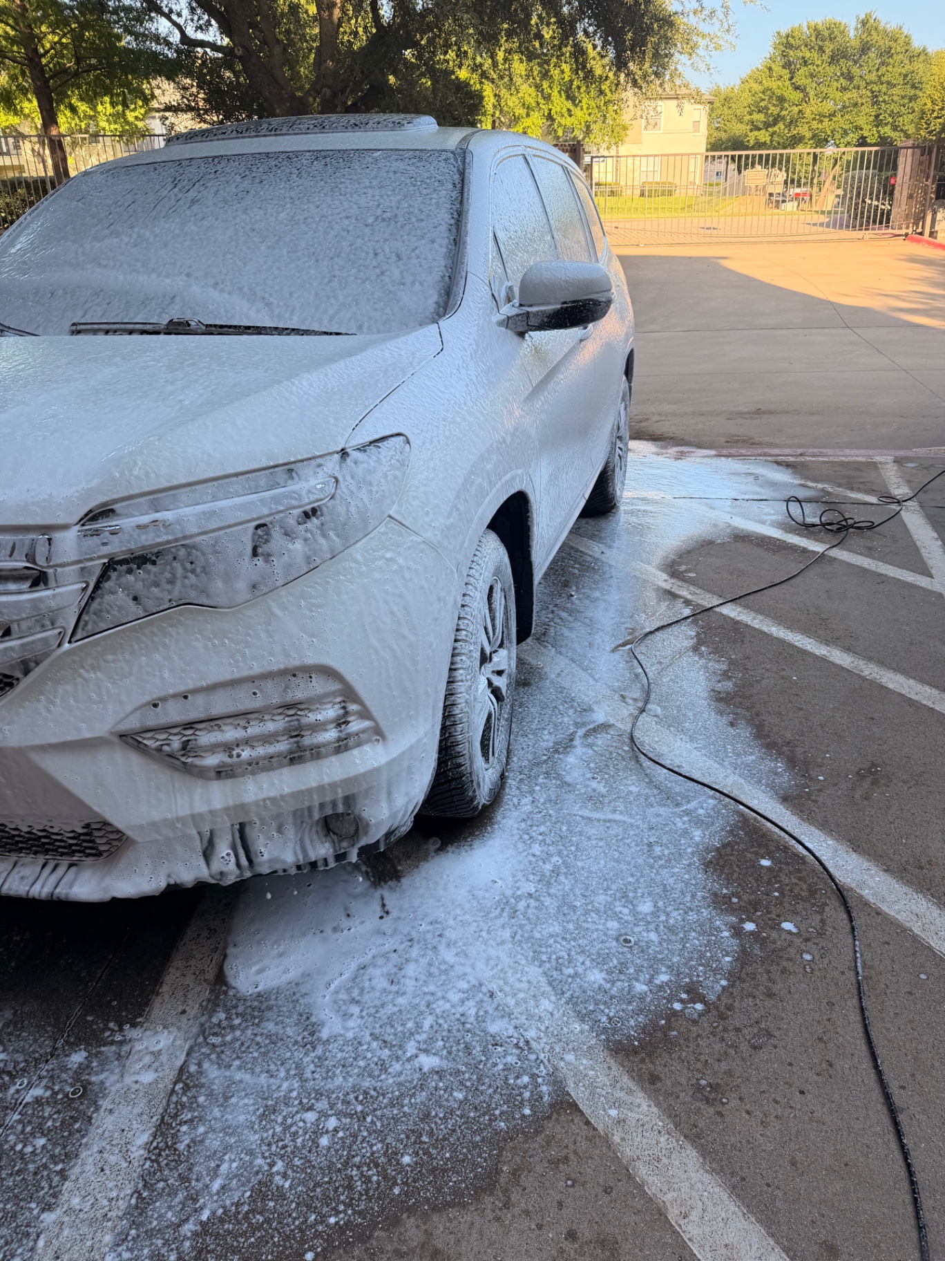 Honda Pilot foam wash