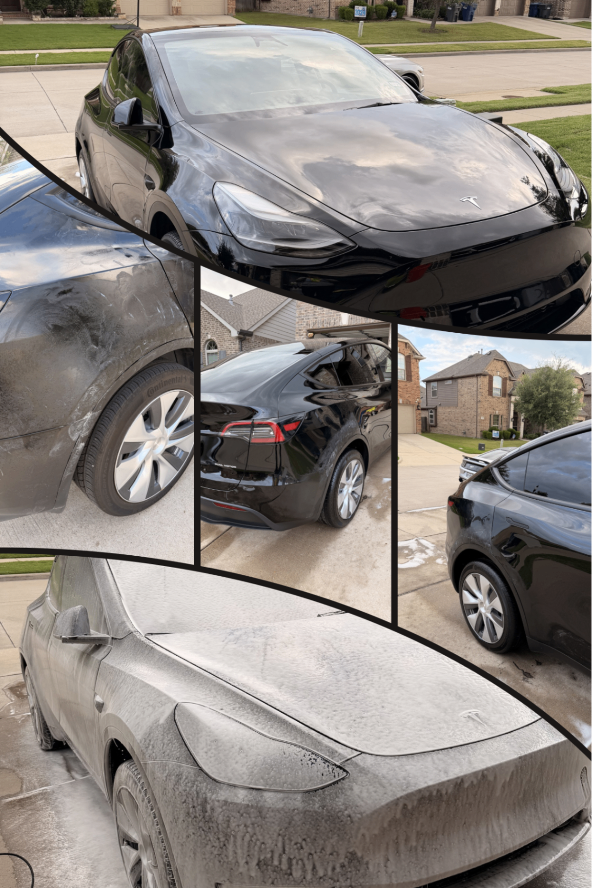 Tesla Model Y hand wash and finish
