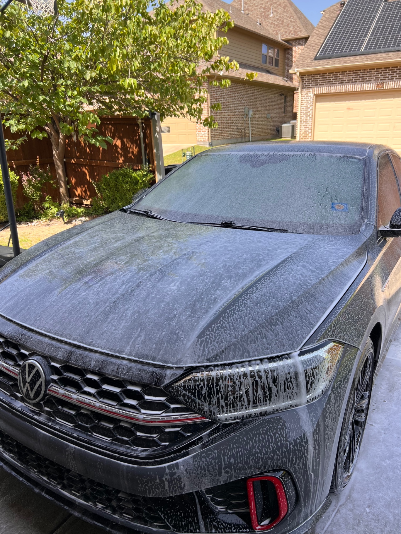 Volkswagen Jetta GLI foam wash