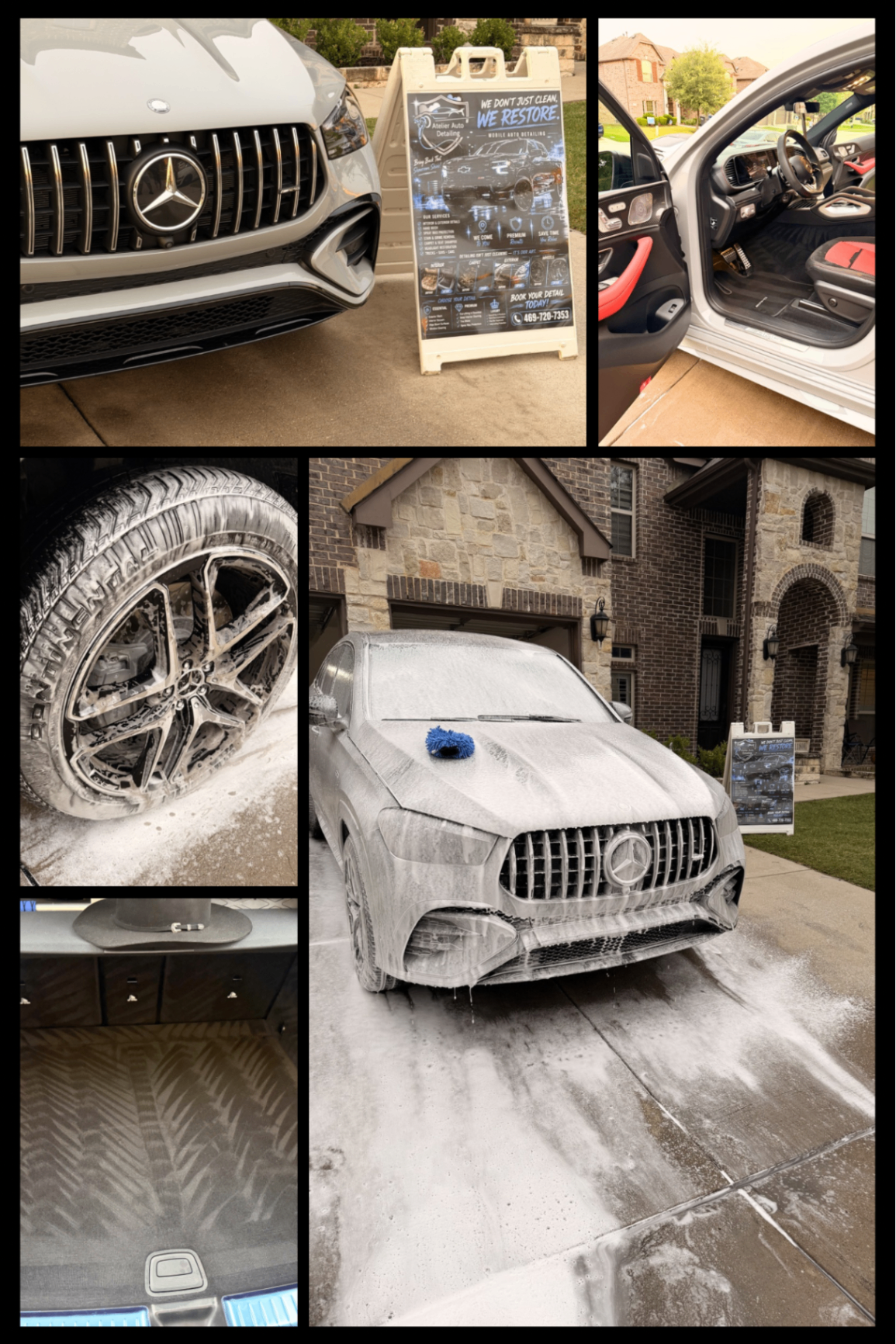 Mercedes-AMG interior and exterior detail