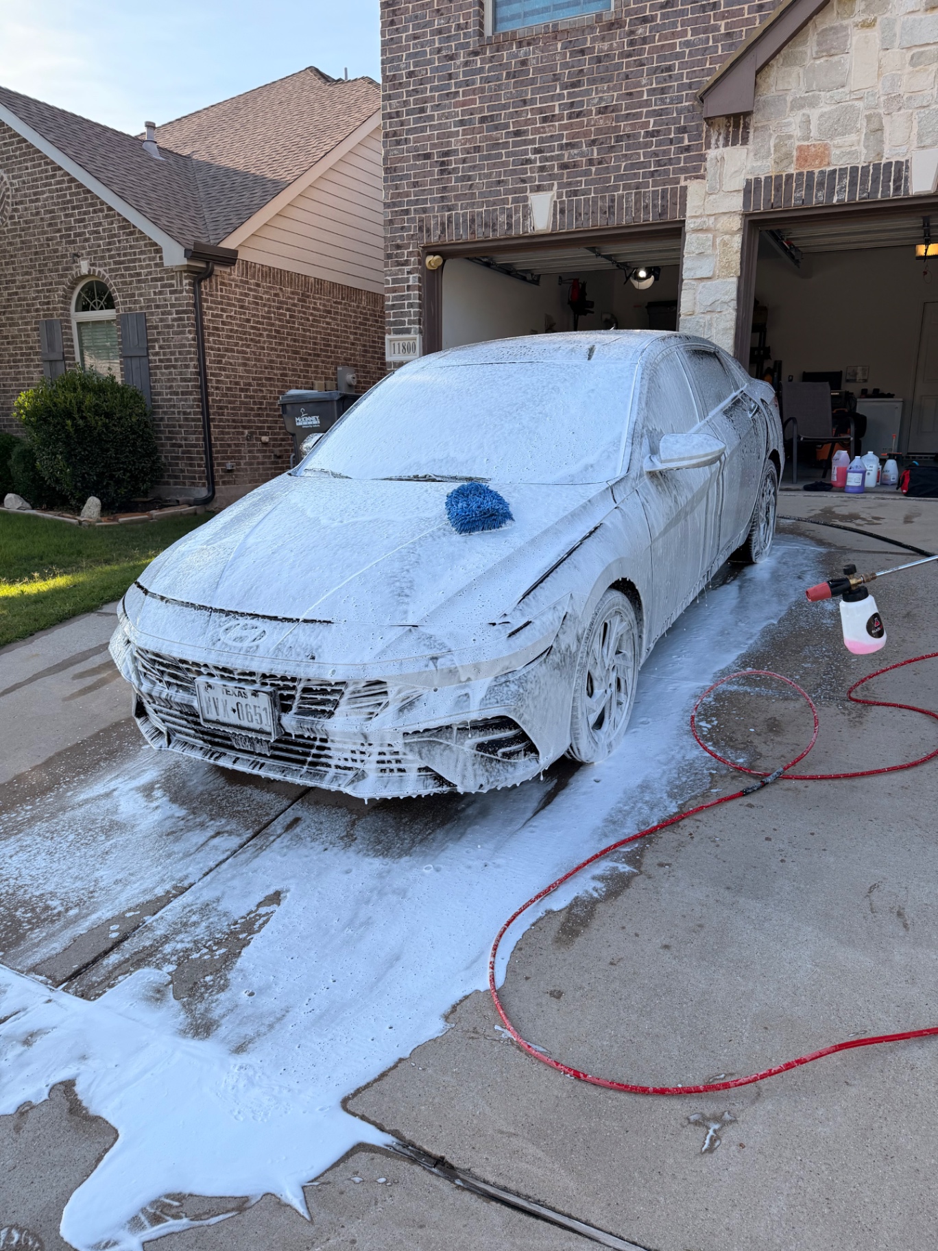 Hyundai Elantra foam bath