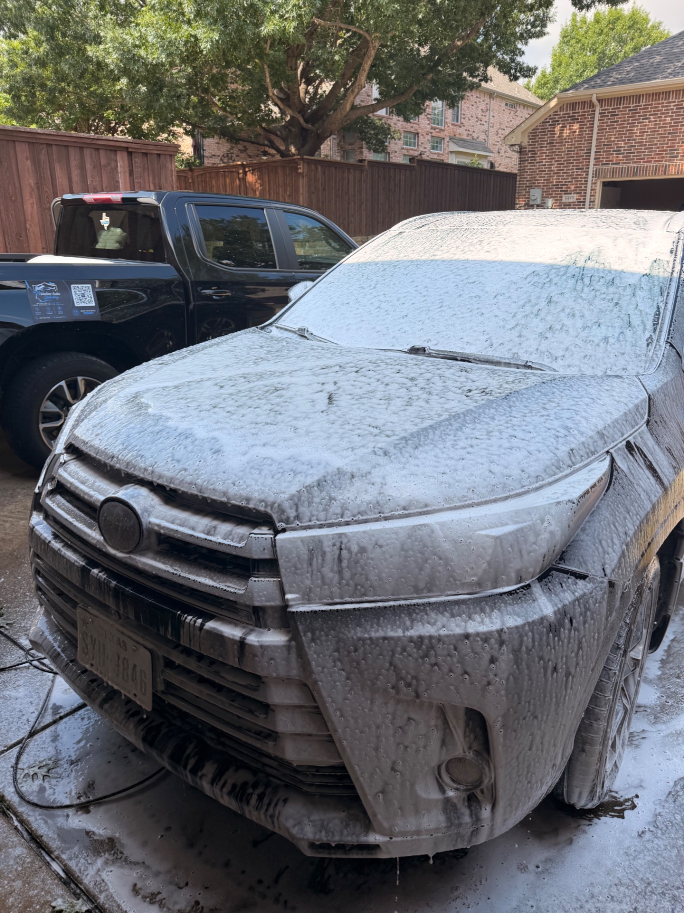Toyota Highlander foam wash